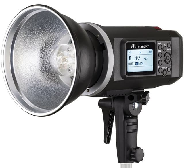 GODOX Wistro AD600B HSS 1_8000s 2_4G TTL Outdoor flash light with big Led modelong head lamp